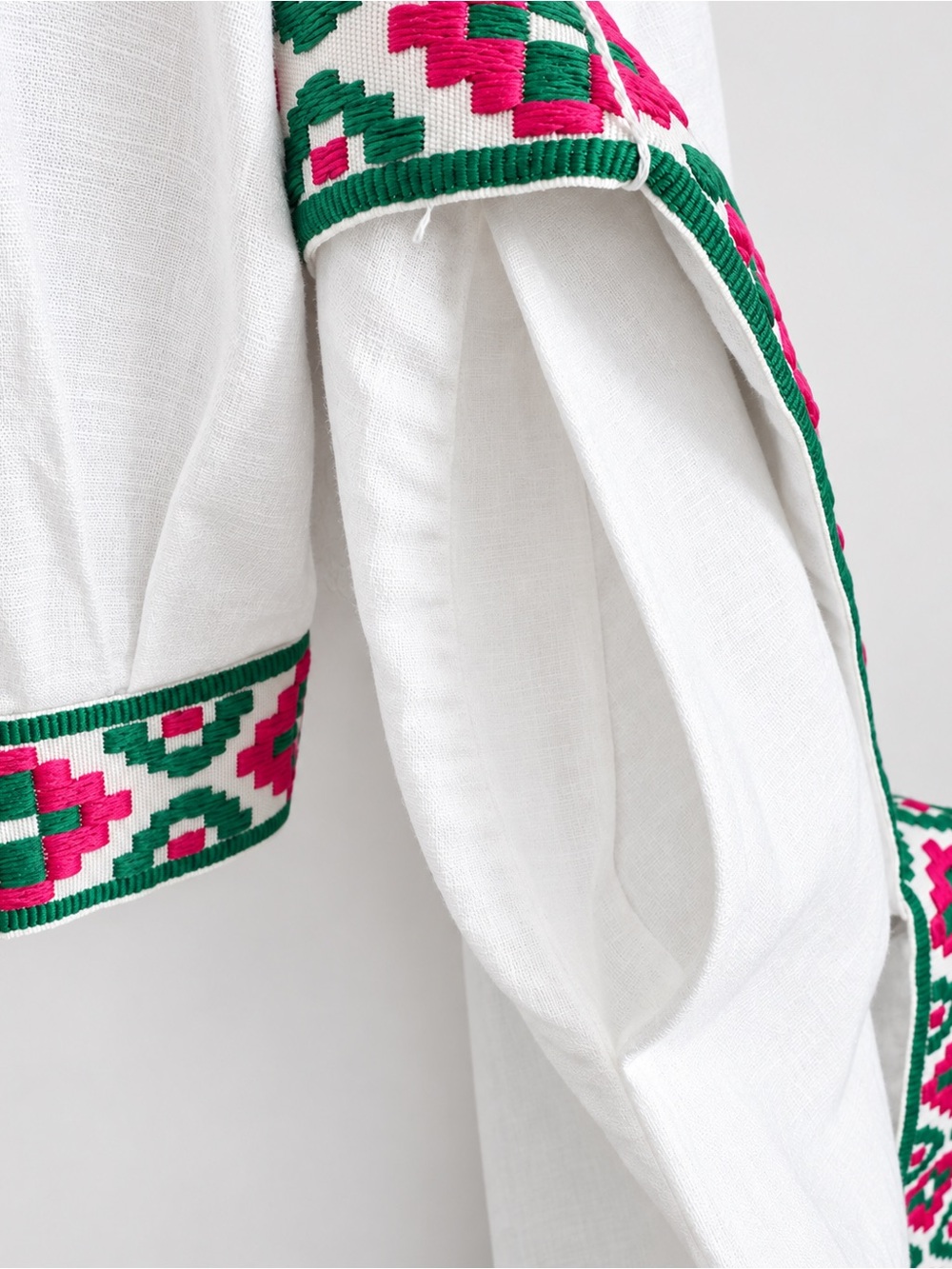 Boden Octavia Tiger Embroidery Linen Blend Maxi Dress Size 10 White - Picture 10 of 16